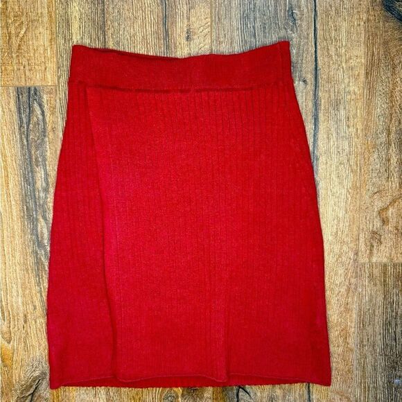 Free People Mod Wrap Skirt in Wine - Picture 9 of 14